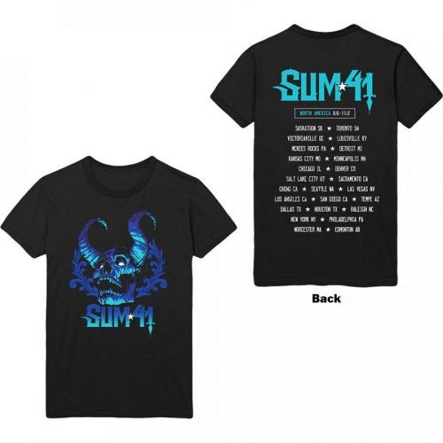 Sum 41 - Tričko Blue Demon - Muž, Unisex, Čierna, S