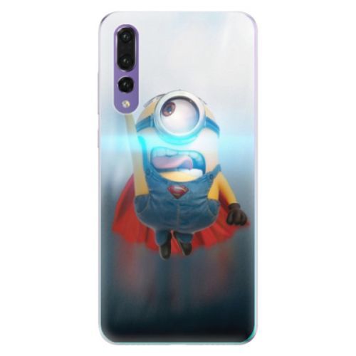 Odolné silikónové puzdro iSaprio - Mimons Superman 02 - Huawei P20 Pro