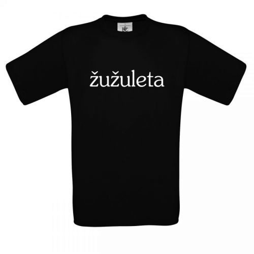Žužuleta - Tričko Žužuleta logo - Muž, Čierna, L