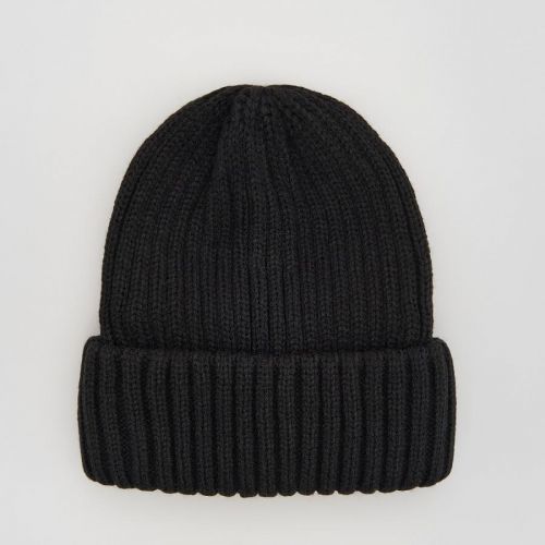 Reserved - Úpletová čiapka beanie - Čierna