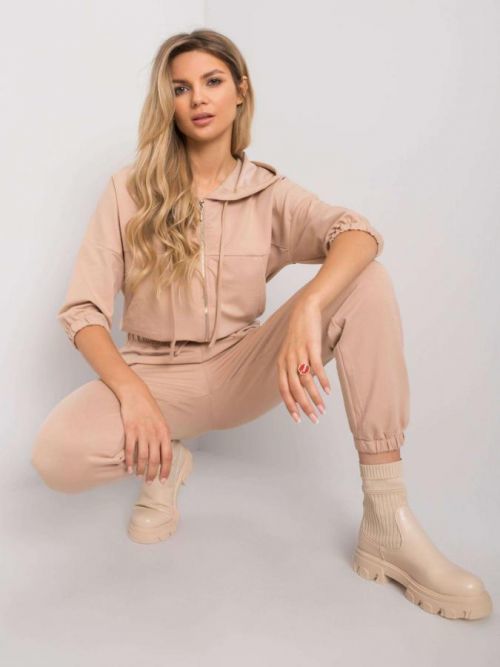 Béžový bavlnený overal S / M