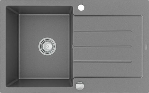 MEXEN MEXEN - Bruno granitový dřez 1 s odkapávačem 900x500 mm, šedá 6513791010-71