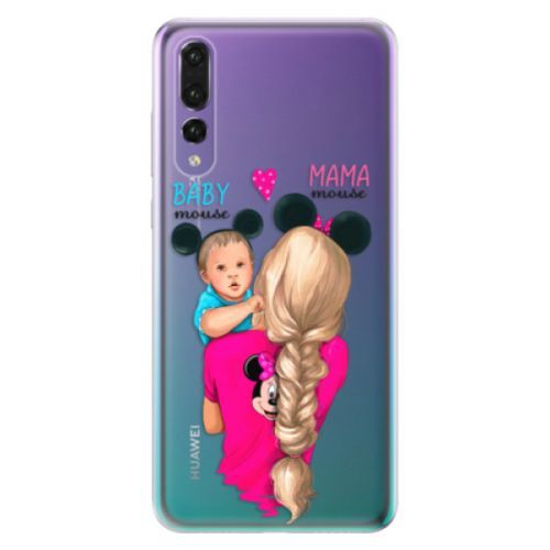 Odolné silikónové puzdro iSaprio - Mama Mouse Blonde and Boy - Huawei P20 Pro