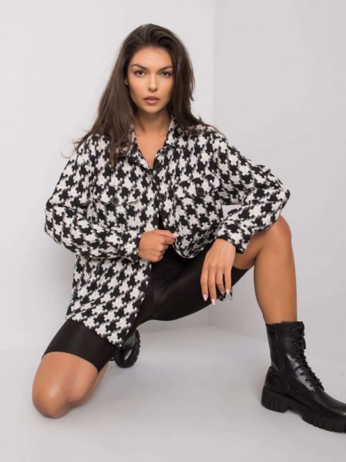 Čiernobiele dámske tričko S / M