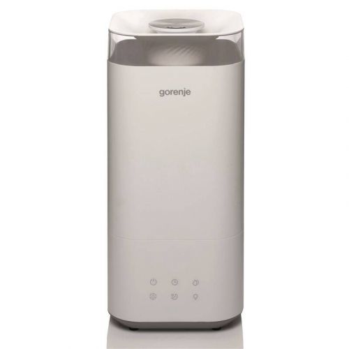 Zvlhčovač vzduchu Gorenje H50W biely zvlhčovač vzduchu • na miestnosti až do 20 m² • ultrazvuková technológia • 5 l nádrž na vodu • 3 úrovne zvlhčovan