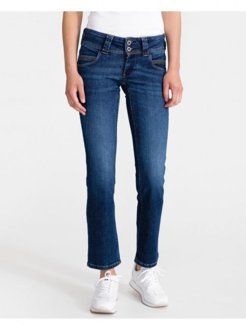 Straight fit pre ženy Pepe Jeans - modrá