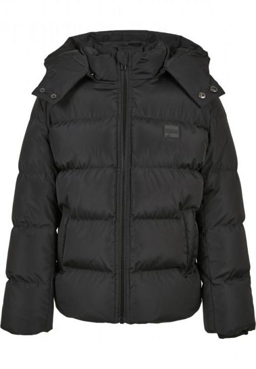 Urban Classics Boys Hooded Puffer Jacket black - 110/116