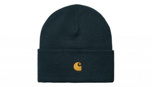 Carhartt WIP Chase Beanie Frasier / Gold tyrkysové I026222_0JJ_XX