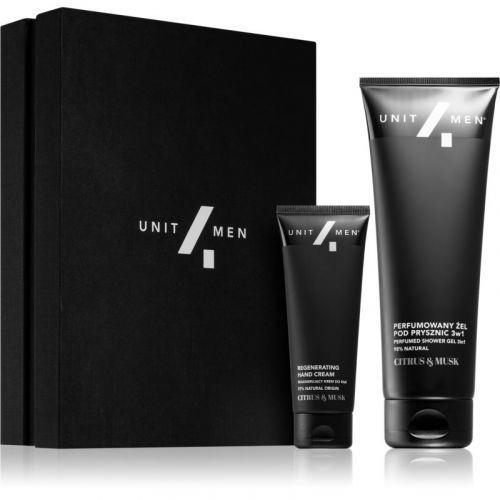 Unit4Men Regenerating set Citrus & Musk kozmetická sada pre hydratovanú pokožku