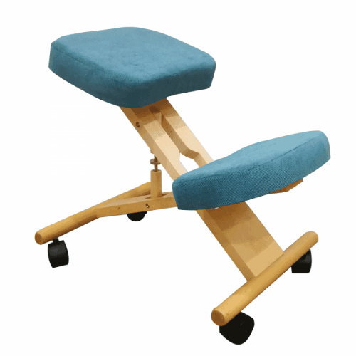 Ergonomická klekačka, petrolejová / buk, FLONET