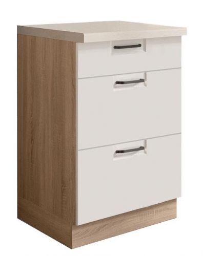 Skrinka do kuchyne Favorit 9D Sonoma/White