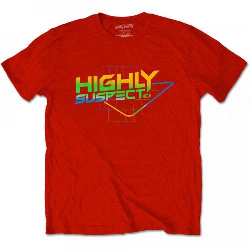 Highly Suspect - Tričko Gradient Type - Muž, Unisex, Červená, XXL