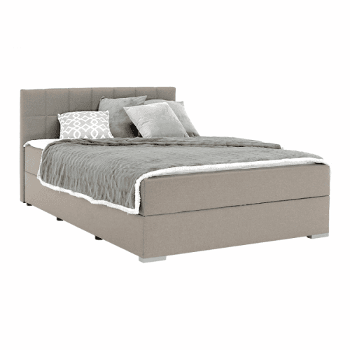 Boxspringová postel 120x200, šedohnědá TAUPE, FERATA TV KOMFORT