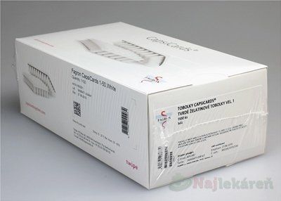 CapsiCards žel. kapsule vel'. 1 - FAGRON biele 1100 ks kartón 22x50ks (1 bal.) 1set, Doprava zdarma
