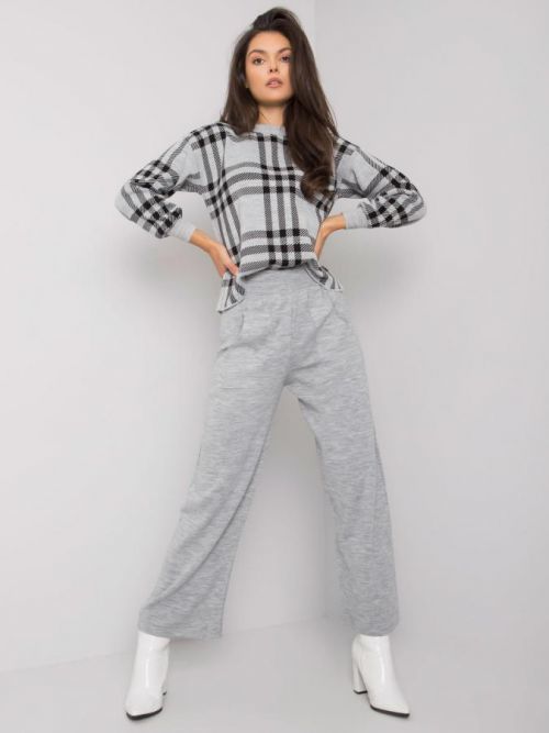 Szary komplet z dzianiny ONE SIZE