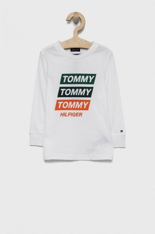 Tommy Hilfiger - Detská bavlnená košeľa s dlhým rukávom