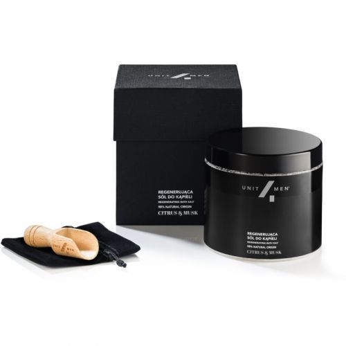 Unit4Men Bath Set Citrus & Musk soľ do kúpeľa s regeneračným účinkom