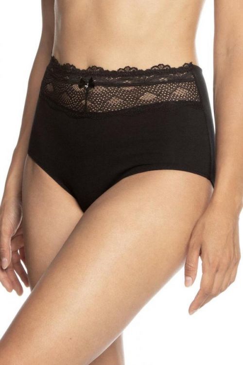 Dámske nohavičky MIDI L-4000MX-02 BLACK\RED 4XL