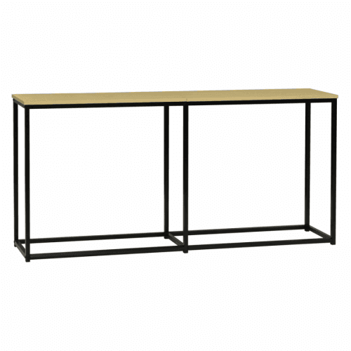 Konzolový stolek v industriálním stylu, dub / černá, BUSTA