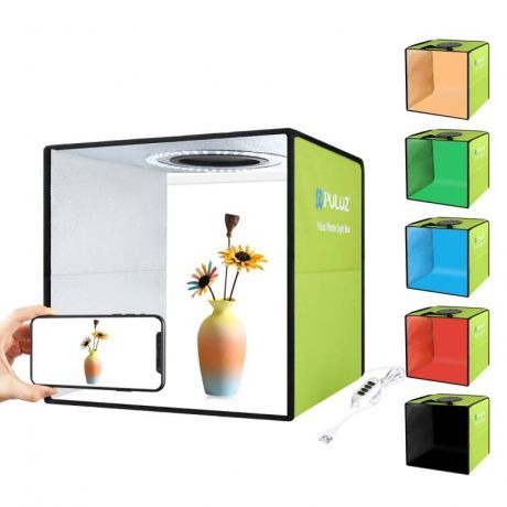 PULUZ Studio foto box s LED osvetlením 30 cm, color (PU5032G)