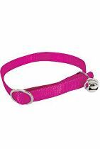 Obojok mačka nylon 10mm / 30cm ružový Zolux