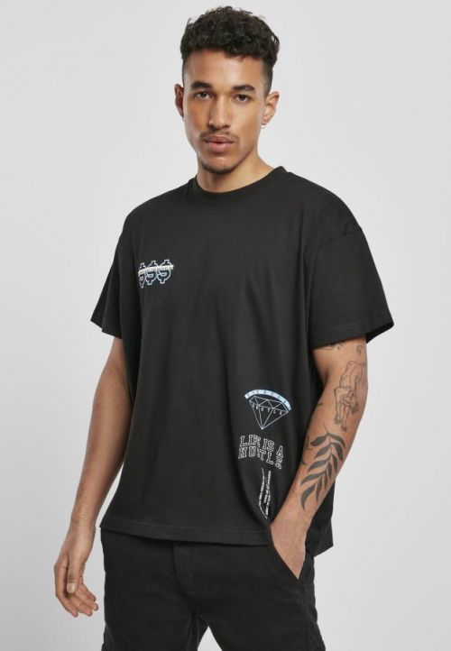 Urban Classics Hustle Life Box Tee black - L
