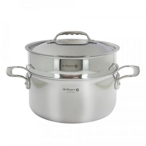 Naparovací antikoro hrniec de Buyer St. Steel, ø 24 cm