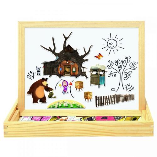 Bino Magnetická tabuľka Máša a medveď, 31 x 23,5 x 3,5 cm