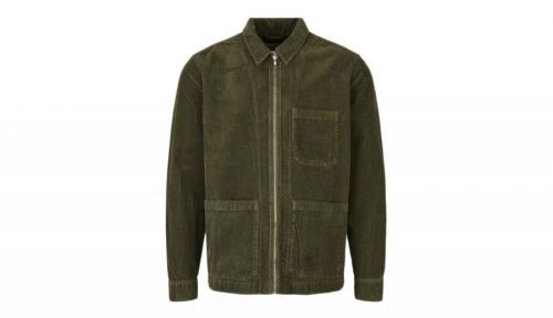 By Garment Makers The Organic Corduroy Jacket zelené GM131503-2888