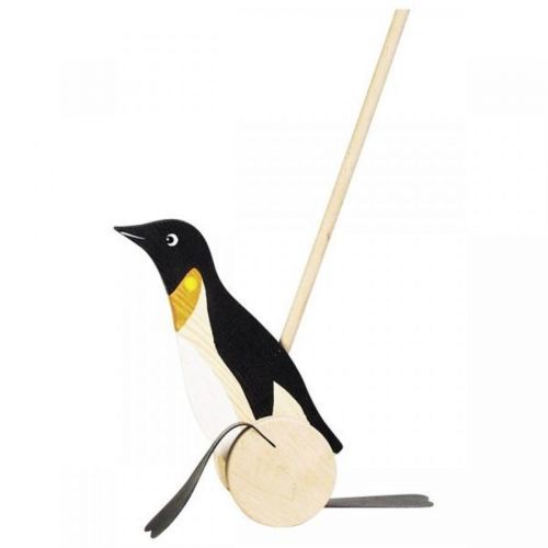 Tahací zvieratko na tyči - Tučniak Push along penguin