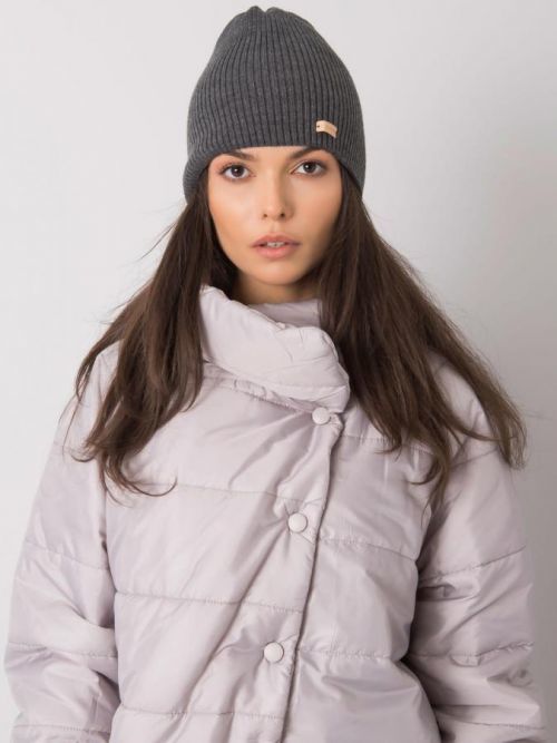 Tmavosivá dámska čiapka ONE SIZE