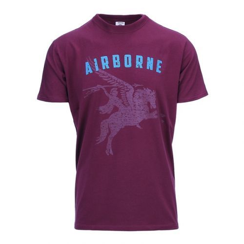 Tričko Fostex Airborne Pegasus - tmavo červené, XXL