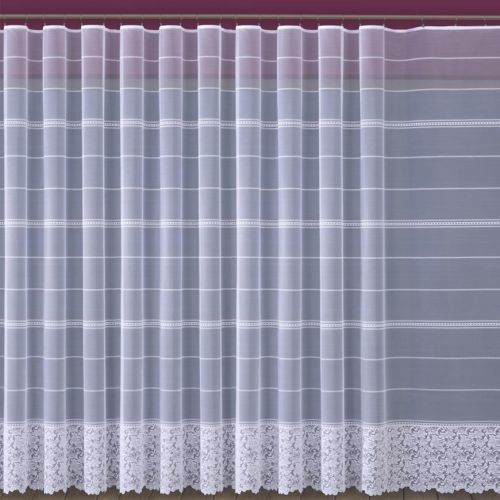 Žakárový záves 618/D370/250 biely. Tovar na mieru