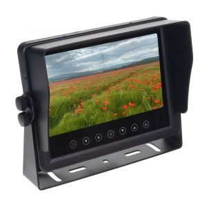 AHD monitor 7" - prachotesný / vodeodolný / nárazu odolný / 12-24V / 3x4PIN vstup