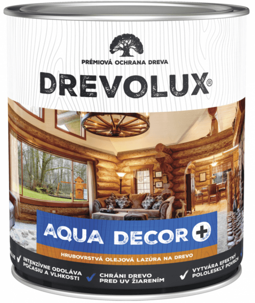 DREVOLUX AQUA DECOR + Hrubovrstvá olejová lazúra 0000 - bezfarebný 2,5 l