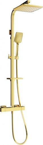 MEXEN/S - CQ62-SPRCHOVÁ SÚPRAVA S TERMOSTATICKOU BATÉRIOU, ZLATÁ 772506295-50