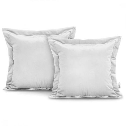 Povlaky na polštáře AmeliaHome Velvet Side bílé