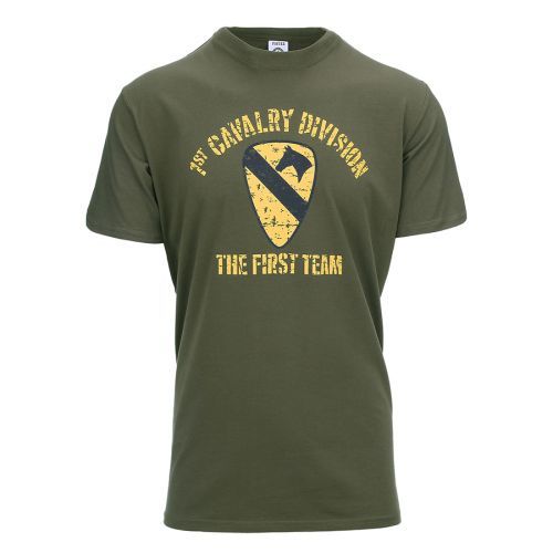 Tričko Fostex 1st Cavalry Division - olivové, XXL