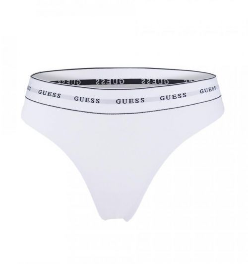 GUESS - organic cotton biele dámske tangá