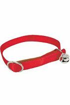 Obojok mačka nylon 10mm / 30cm červený Zolux
