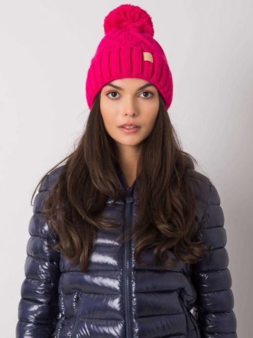 Ružová zateplená zimná čiapka ONE SIZE