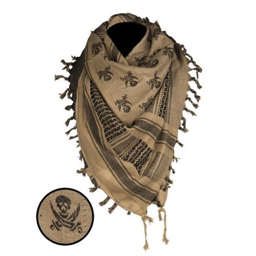 Šatka Shemagh Skull Mil-Tec - coyote