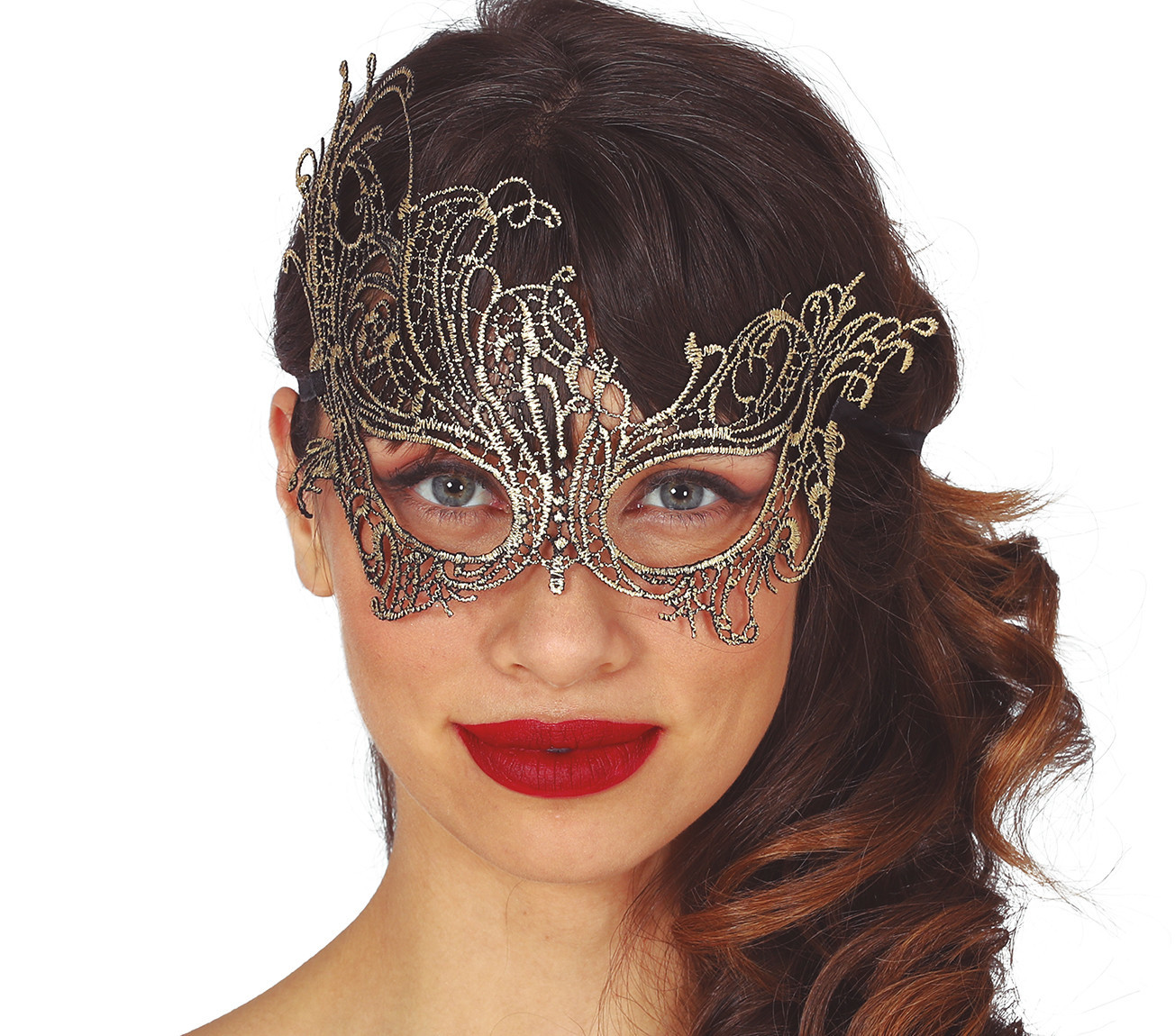 Guirca Škraboška - Elegantná (háčkovaná zlatá)