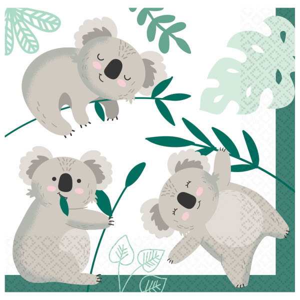 Amscan Servítky - Koala 33 x 33 cm