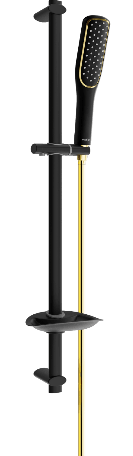 Posuvný sprchový set MEXEN DB49 černý/zlatý