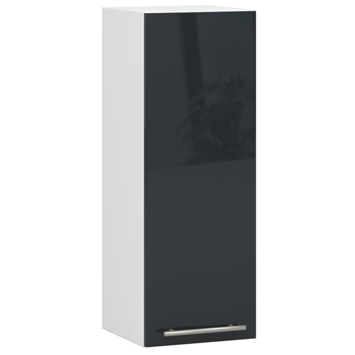 Závěsná kuchyňská skříňka Olivie W 30 cm grafit-bílá