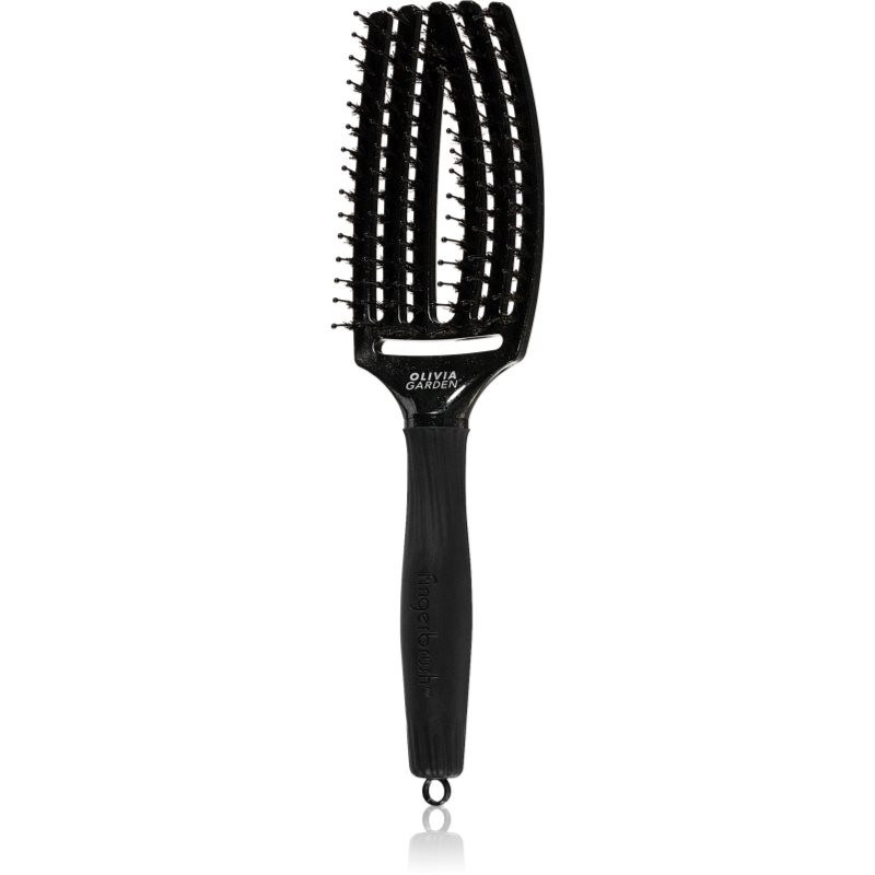 Olivia Garden Fingerbrush Midnight Desert plochá kefa odstín Onyx 27 cm