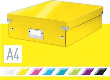 Leitz WOW Click & Store A4 28,1 x 10 x 37 cm, žltá