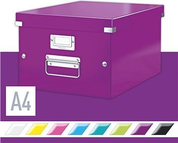 Leitz WOW Click & Store A4 28,1 x 20 x 37 cm, purpurová