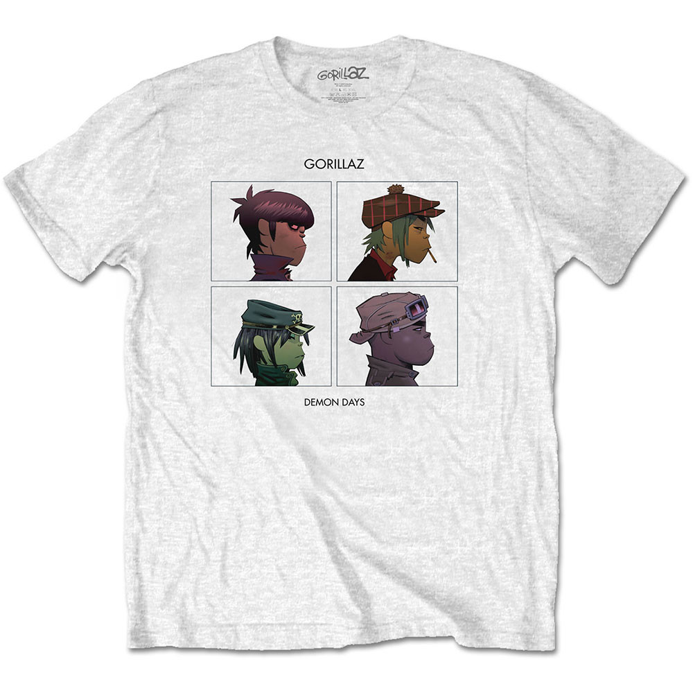 Gorillaz tričko Demon Days Biela XXL